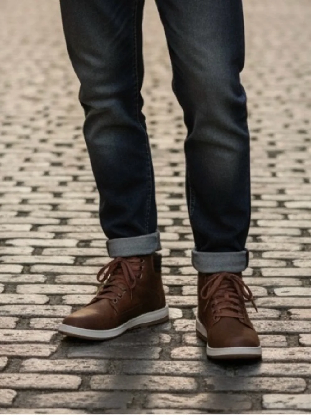 Levi's Men's Brown High-Top Sneakers / Boots - Size 8